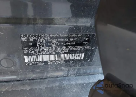 2025 Toyota Rav4 Xle from USA, damaged, VIN 2T3P1RFVXSW515184